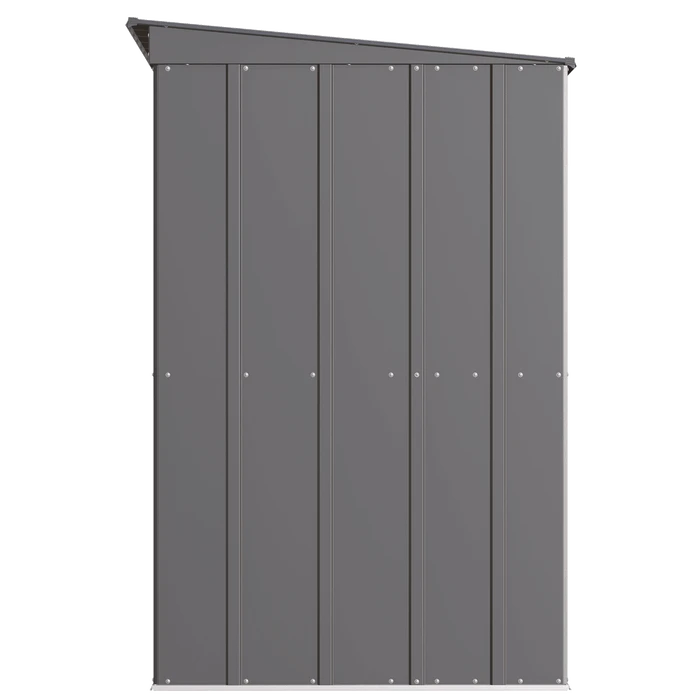 Arrow Classic Steel Storage Shed, 10 Ft. X 4 Ft., Charcoal 6 Arrow Classic Steel Storage Shed, 10 Ft. X 4 Ft., Charcoal - Image 6