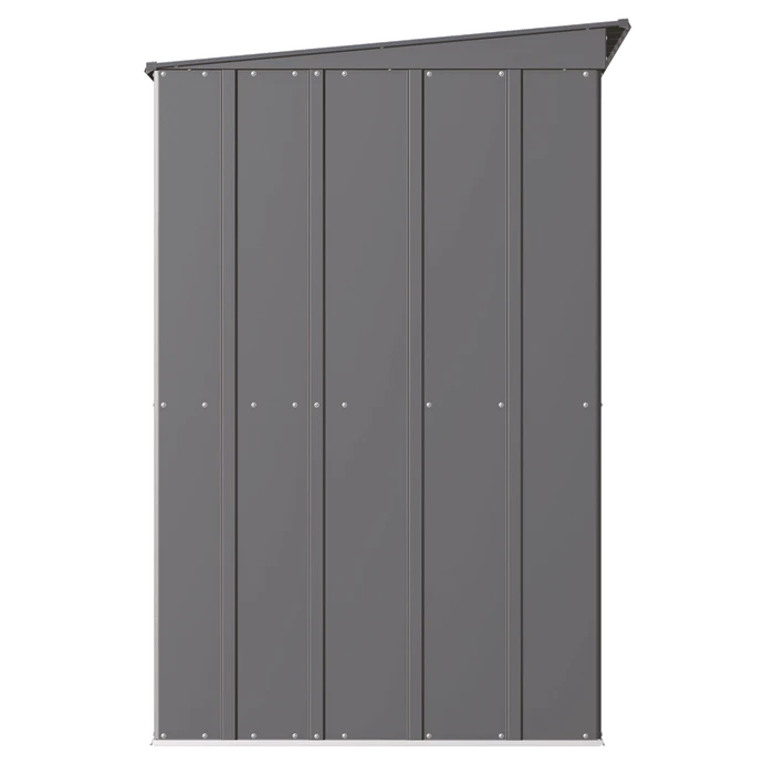 Arrow Classic Steel Storage Shed, 10 Ft. X 4 Ft., Charcoal 9 Arrow Classic Steel Storage Shed, 10 Ft. X 4 Ft., Charcoal - Image 9