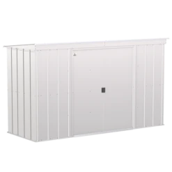 Arrow Classic Steel Storage Shed, 10 Ft. X 4 Ft., Flute Grey