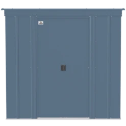 Arrow Classic Steel Storage Shed, 6 Ft. X 4 Ft., Blue Grey -ShelterLogic || Arrow Shop clp64bg silo image 02