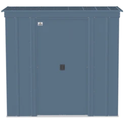 Arrow Classic Steel Storage Shed, 6 Ft. X 4 Ft., Blue Grey -ShelterLogic || Arrow Shop clp64bg silo image 03