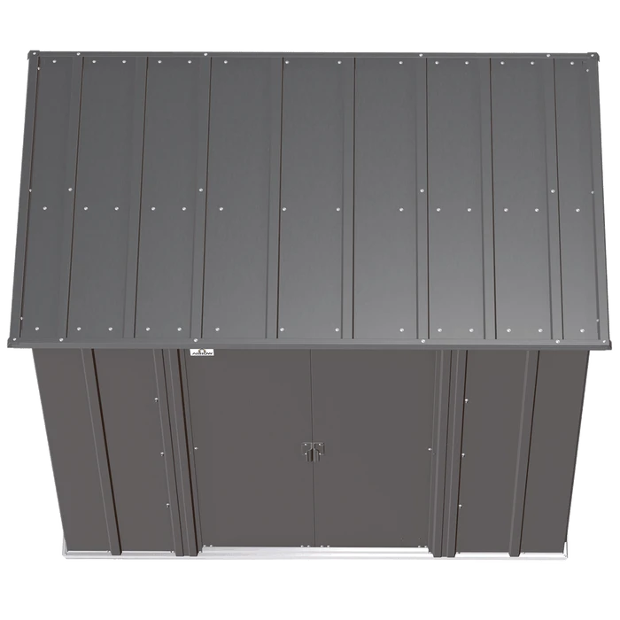 Arrow Classic Steel Storage Shed, 6 Ft. X 4 Ft., Charcoal 5 Arrow Classic Steel Storage Shed, 6 Ft. X 4 Ft., Charcoal - Image 5