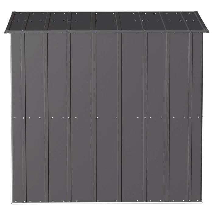 Arrow Classic Steel Storage Shed, 6 Ft. X 4 Ft., Charcoal 7 Arrow Classic Steel Storage Shed, 6 Ft. X 4 Ft., Charcoal - Image 7