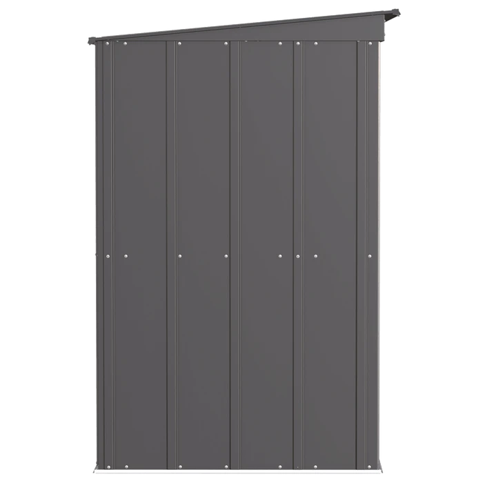 Arrow Classic Steel Storage Shed, 6 Ft. X 4 Ft., Charcoal 9 Arrow Classic Steel Storage Shed, 6 Ft. X 4 Ft., Charcoal - Image 9
