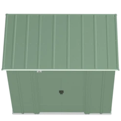 Arrow Classic Steel Storage Shed, 6 Ft. X 4 Ft., Sage Green -ShelterLogic || Arrow Shop clp64sg silo image 03