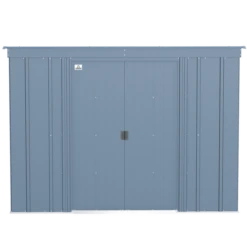 Arrow Classic Steel Storage Shed, 8 Ft. X 4 Ft., Blue Grey -ShelterLogic || Arrow Shop clp84bg silo image 02