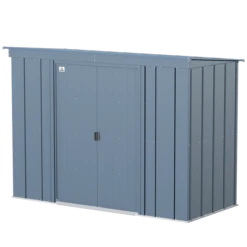 Arrow Classic Steel Storage Shed, 8 Ft. X 4 Ft., Blue Grey -ShelterLogic || Arrow Shop clp84bg silo image 06