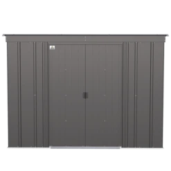 Arrow Classic Steel Storage Shed, 8 Ft. X 4 Ft., Charcoal -ShelterLogic || Arrow Shop clp84cc silo image 02