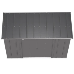 Arrow Classic Steel Storage Shed, 8 Ft. X 4 Ft., Charcoal -ShelterLogic || Arrow Shop clp84cc silo image 03