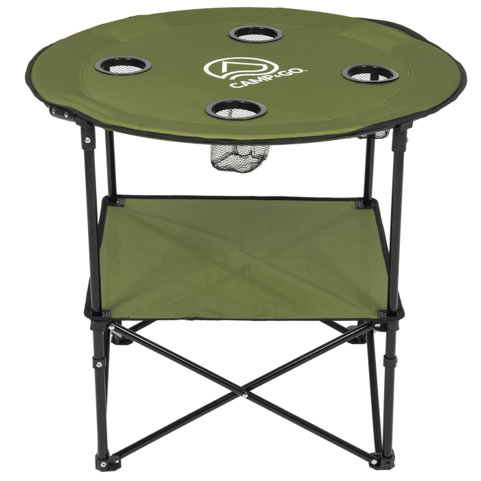 ShelterLogic 28" Diameter Material Round Portable Table Green 3 ShelterLogic 28" Diameter Material Round Portable Table Green - Image 3