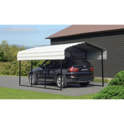 Arrow Carport, 10 Ft. X 15 Ft. X 7 Ft. Eggshell -ShelterLogic || Arrow Shop cph101507 2