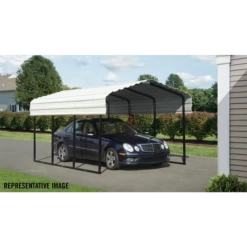 Arrow Carport, 10 Ft. X 29 Ft. X 7 Ft. Eggshell 21 Arrow Carport, 10 Ft. X 29 Ft. X 7 Ft. Eggshell -ShelterLogic || Arrow Shop cph102907 3