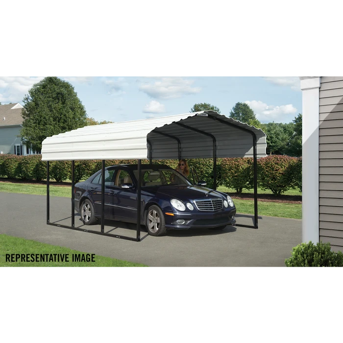 Arrow Carport, 10 Ft. X 29 Ft. X 7 Ft. Eggshell 10 Arrow Carport, 10 Ft. X 29 Ft. X 7 Ft. Eggshell - Image 10