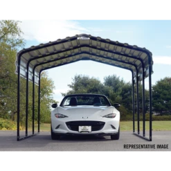 Arrow Carport, 10 Ft. X 29 Ft. X 7 Ft. Eggshell 22 Arrow Carport, 10 Ft. X 29 Ft. X 7 Ft. Eggshell -ShelterLogic || Arrow Shop cph102907 4