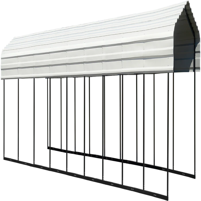 Arrow Carport, 10 Ft. X 42 Ft. X 7 Ft. Eggshell 1 Arrow Carport, 10 Ft. X 42 Ft. X 7 Ft. Eggshell