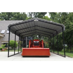 Arrow Carport, 12 Ft. X 20 Ft. X 7 Ft. Eggshell -ShelterLogic || Arrow Shop cph122007 4