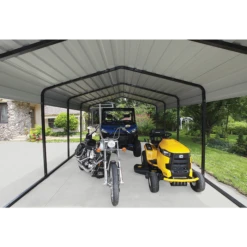 Arrow Carport, 12 Ft. X 20 Ft. X 7 Ft. Eggshell -ShelterLogic || Arrow Shop cph122007 5