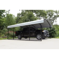 Arrow Carport, 12 Ft. X 20 Ft. X 7 Ft. Eggshell -ShelterLogic || Arrow Shop cph122007 8