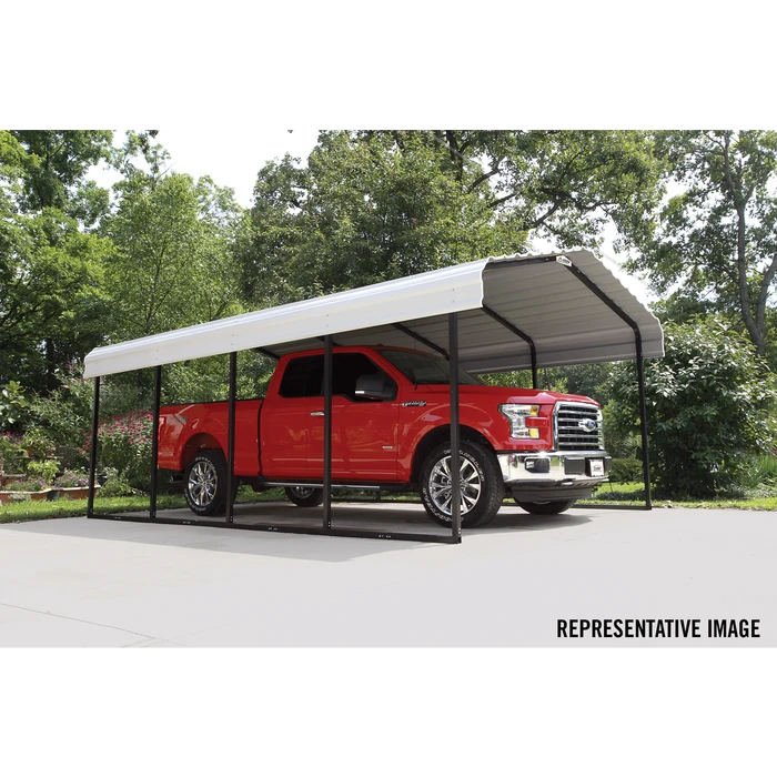 Arrow Carport, 12 Ft. X 24 Ft. X 7 Ft. Eggshell 14 Arrow Carport, 12 Ft. X 24 Ft. X 7 Ft. Eggshell - Image 14