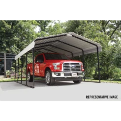Arrow Carport, 12 Ft. X 29 Ft. X 7 Ft. Eggshell 20 Arrow Carport, 12 Ft. X 29 Ft. X 7 Ft. Eggshell -ShelterLogic || Arrow Shop cph122907 2
