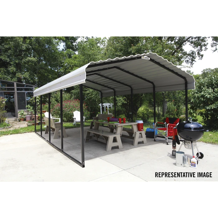 Arrow Carport, 12 Ft. X 29 Ft. X 7 Ft. Eggshell 8 Arrow Carport, 12 Ft. X 29 Ft. X 7 Ft. Eggshell - Image 8