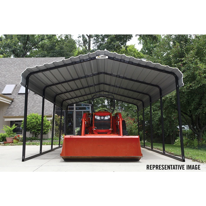 Arrow Carport, 12 Ft. X 29 Ft. X 7 Ft. Eggshell 9 Arrow Carport, 12 Ft. X 29 Ft. X 7 Ft. Eggshell - Image 9