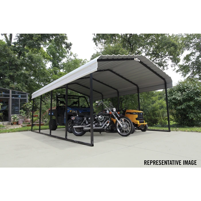 Arrow Carport, 12 Ft. X 29 Ft. X 7 Ft. Eggshell 11 Arrow Carport, 12 Ft. X 29 Ft. X 7 Ft. Eggshell - Image 11