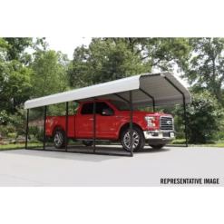 Arrow Carport, 12 Ft. X 29 Ft. X 7 Ft. Eggshell 27 Arrow Carport, 12 Ft. X 29 Ft. X 7 Ft. Eggshell -ShelterLogic || Arrow Shop cph122907 9