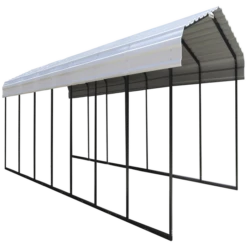 Arrow Carport, 12 Ft. X 33 Ft. X 7 Ft. Eggshell