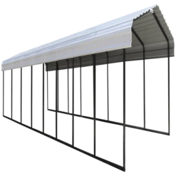 Arrow Carport, 12 Ft. X 38 Ft. X 7 Ft. Eggshell