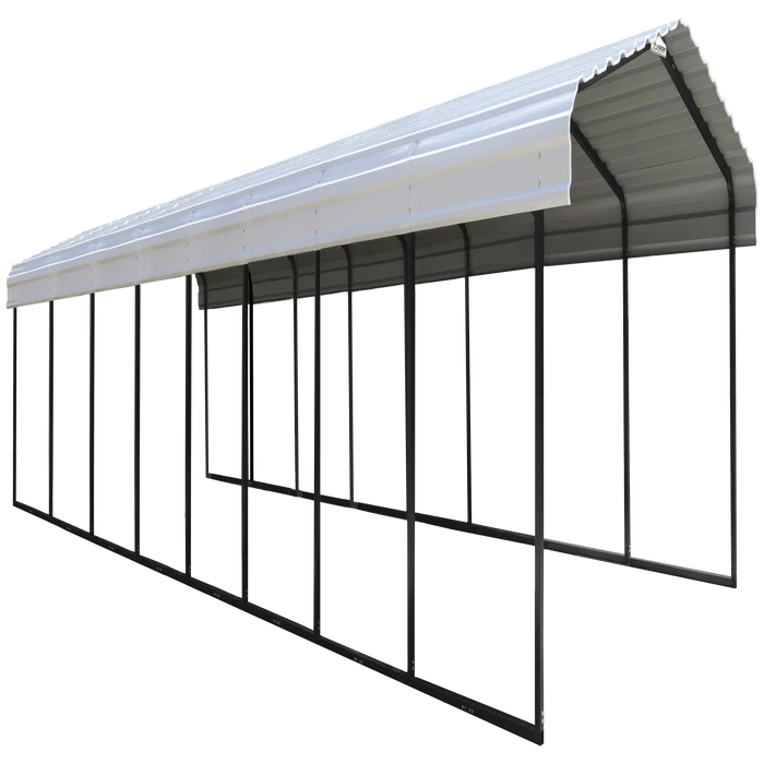 Arrow Carport, 12 Ft. X 38 Ft. X 7 Ft. Eggshell 1 Arrow Carport, 12 Ft. X 38 Ft. X 7 Ft. Eggshell