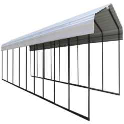 Arrow Carport, 12 Ft. X 42 Ft. X 7 Ft. Eggshell