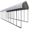 Arrow Carport, 12 Ft. X 47 Ft. X 7 Ft. Eggshell