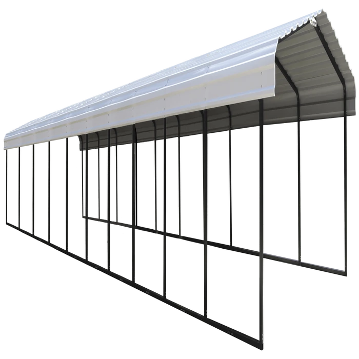 Arrow Carport, 12 Ft. X 47 Ft. X 7 Ft. Eggshell 1 Arrow Carport, 12 Ft. X 47 Ft. X 7 Ft. Eggshell