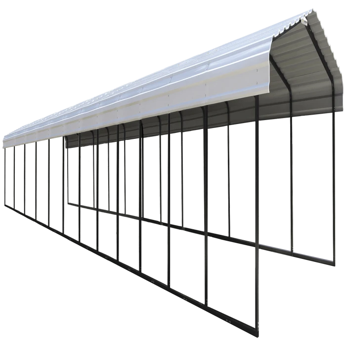 Arrow Carport, 12 Ft. X 56 Ft. X 7 Ft. Eggshell 1 Arrow Carport, 12 Ft. X 56 Ft. X 7 Ft. Eggshell