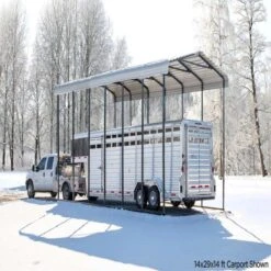 Arrow RV Carport, 14 Ft. X 42 Ft. X 14 Ft. Charcoal 9 Arrow RV Carport, 14 Ft. X 42 Ft. X 14 Ft. Charcoal -ShelterLogic || Arrow Shop cph14 cphc14 rv rep image 03 4