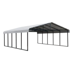 Arrow Carport, 20 Ft. X 24 Ft. X 7 Ft. Eggshell