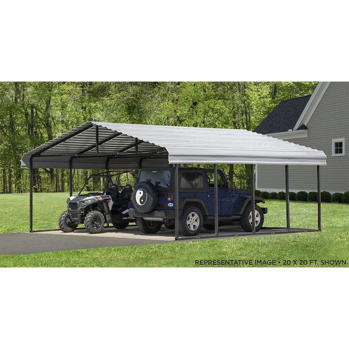 Arrow Carport, 20 Ft. X 29 Ft. X 7 Ft. Eggshell 9 Arrow Carport, 20 Ft. X 29 Ft. X 7 Ft. Eggshell - Image 9
