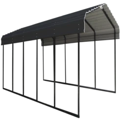 Arrow Carport, 12 Ft. X 24 Ft. X 7 Ft. Charcoal