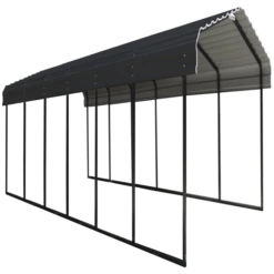 Arrow Carport, 12 Ft. X 29 Ft. X 7 Ft. Charcoal