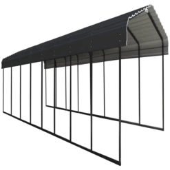 Arrow Carport, 12 Ft. X 38 Ft. X 7 Ft. Charcoal