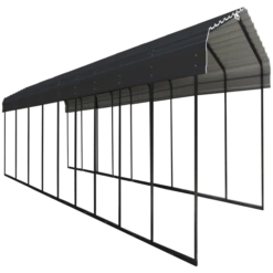 Arrow Carport, 12 Ft. X 42 Ft. X 7 Ft. Charcoal