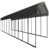 Arrow Carport, 12 Ft. X 47 Ft. X 7 Ft. Charcoal