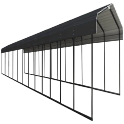 ShelterLogic || Arrow Shop 35 Arrow Carport, 10 Ft. X 56 Ft. X 7 Ft. Charcoal