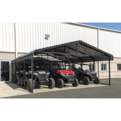 Arrow Carport, 20 Ft. X 20 Ft. X 7 Ft. Charcoal -ShelterLogic || Arrow Shop cphc202007 image 03