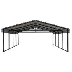 Arrow Carport, 20 Ft. X 20 Ft. X 7 Ft. Charcoal -ShelterLogic || Arrow Shop cphc202007 silo image 03