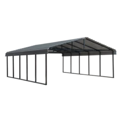 Arrow Carport, 20 Ft. X 24 Ft. X 7 Ft. Charcoal