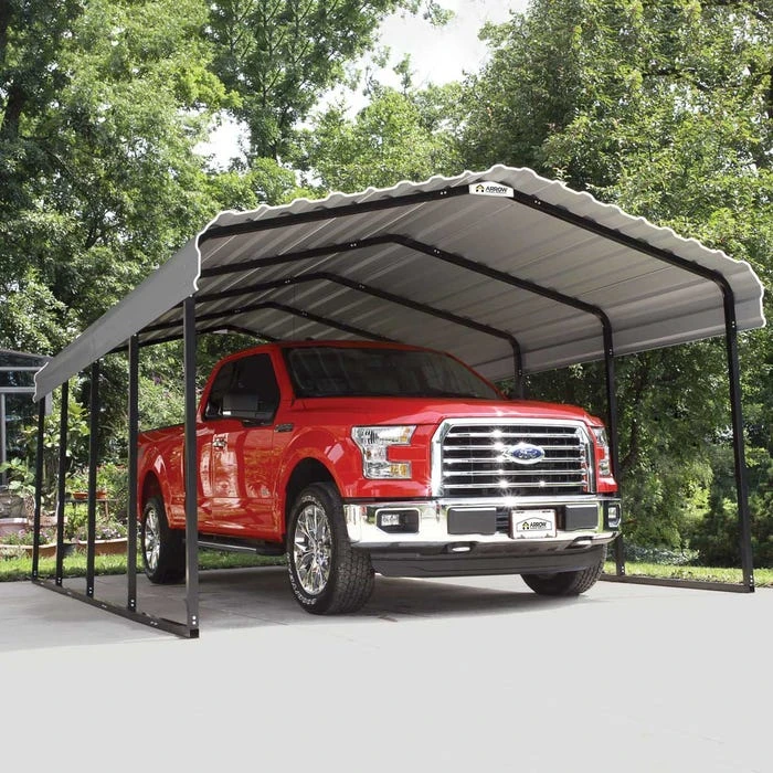 Arrow Vinyl Carport, 12 Ft. X 20 Ft. X 7 Ft. Light Grey 2 Arrow Vinyl Carport, 12 Ft. X 20 Ft. X 7 Ft. Light Grey - Image 2