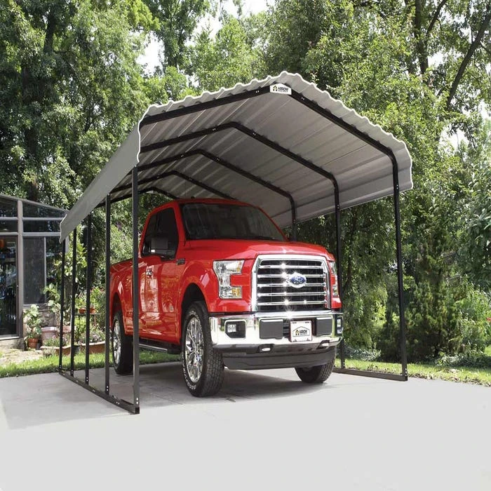 Arrow Carport, 12 Ft. X 20 Ft. X 7 Ft. Vinyl Almond 2 Arrow Carport, 12 Ft. X 20 Ft. X 7 Ft. Vinyl Almond - Image 2