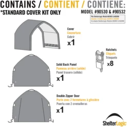 ShelterLogic Replacement Cover For The Garage-in-a-Box® SUV/Truck -ShelterLogic || Arrow Shop cvrgibsuv 13x20x12 13 1